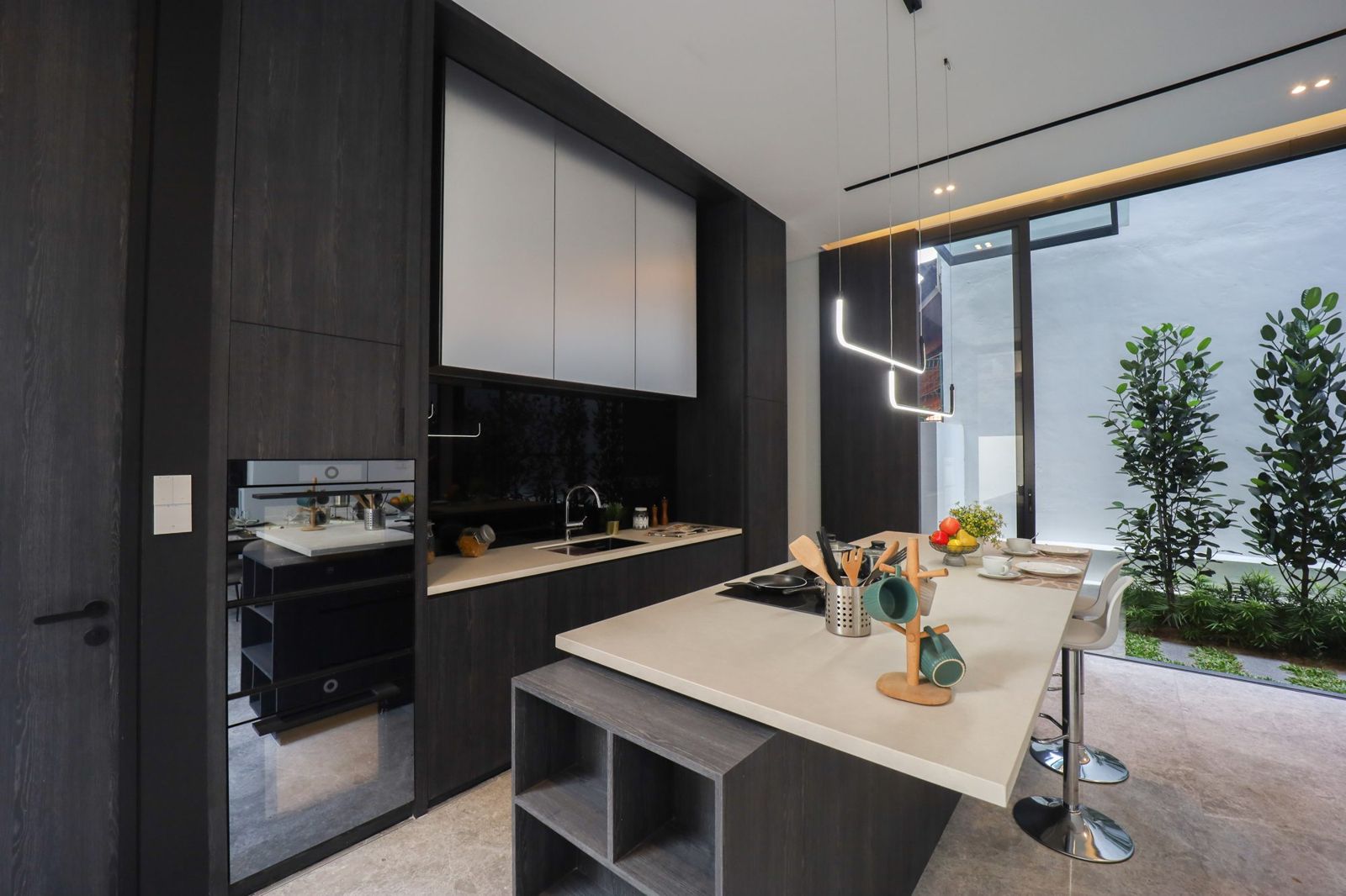 The same kitchen after SFR staging